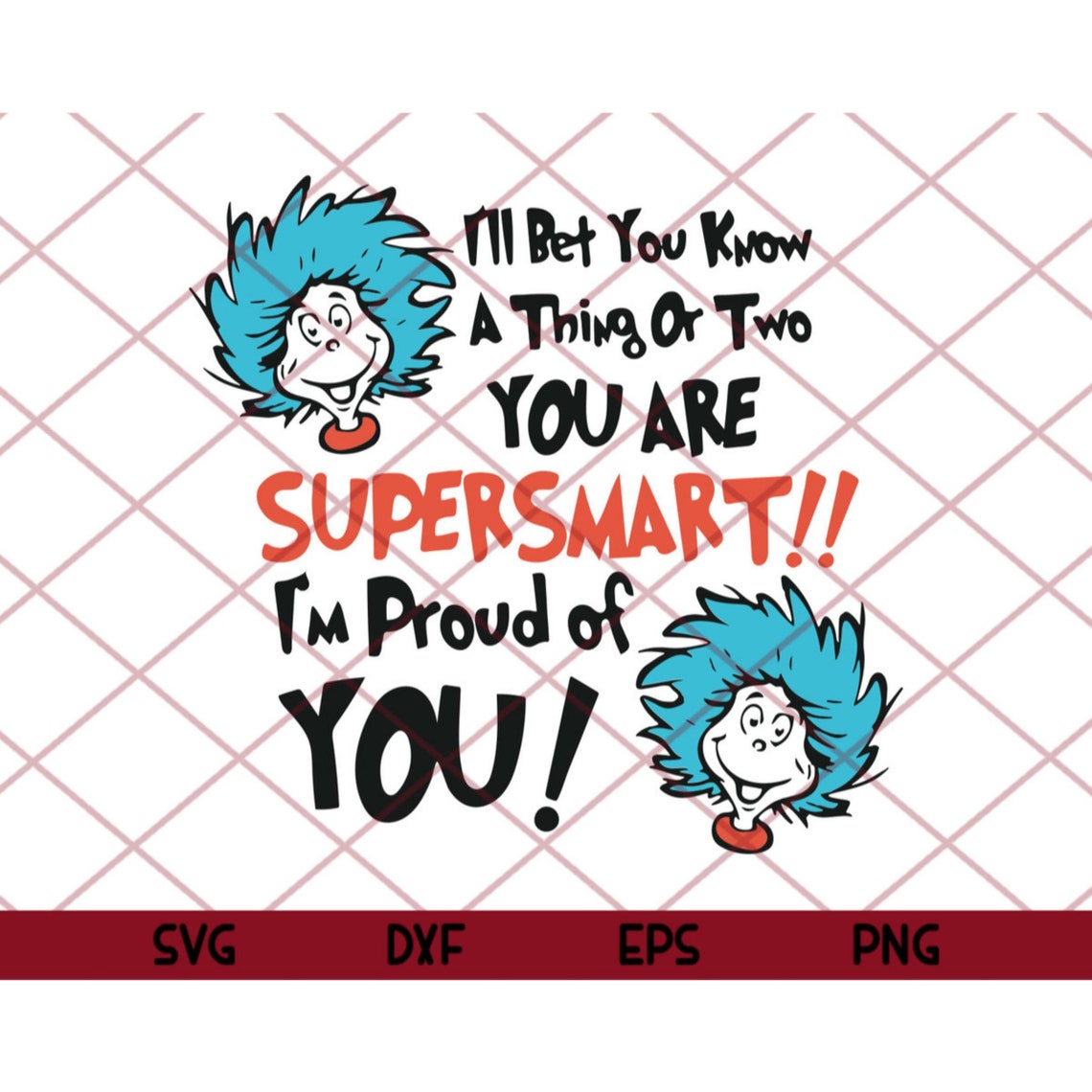 I'll Bet You Know A Thing Or Two Svg Dr Seuss Svg Im | Etsy