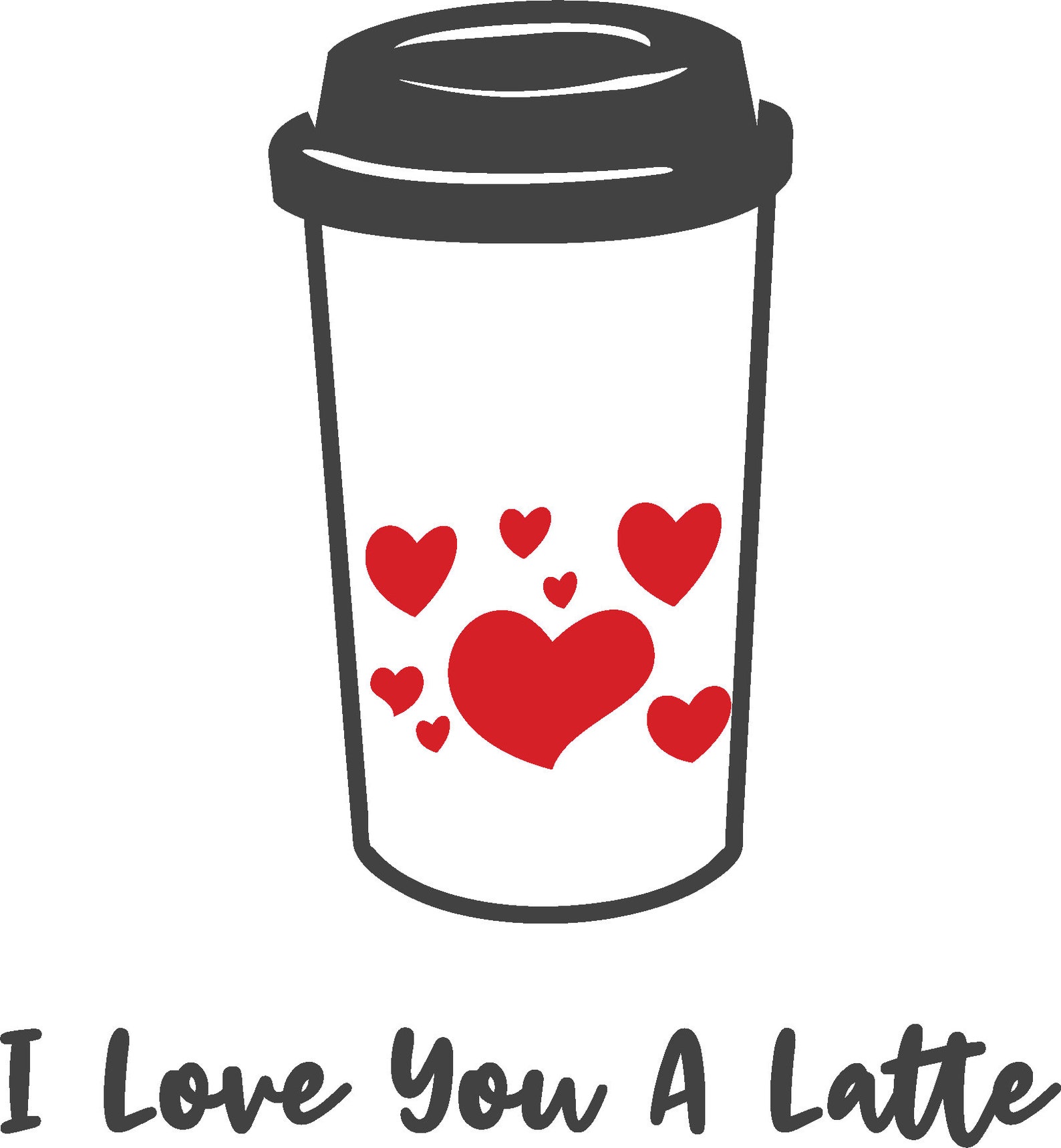 I Love You A Latte I Love You A Latte SVG | Etsy