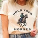 Hold Your Horses Tee - Parchment