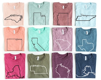 State Outline Tees