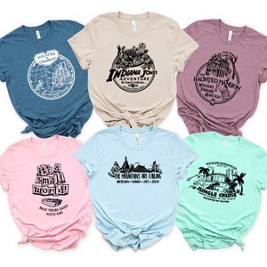 Vintage Theme Park Tees - 14 Designs