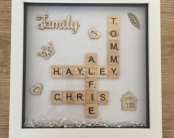 Moldura de Scrabble personalizada