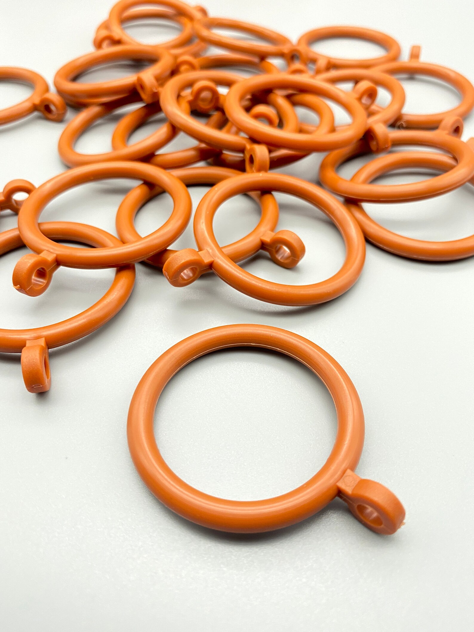 25 x Curtain Pole Rings to Fit upto 30mm Poles Plastic Etsy