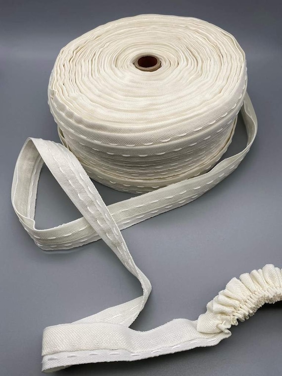 Flange Lining Curtain Tape 25mm 1 Inch Cream 10meter 