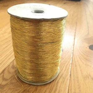 Shiny Gold String for Fashion, Arts and Craft - Thin & Bright - Diff Lengths