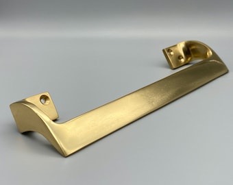 Solid Brass Exquisite Pull Handles - Heavy Brass Door Handles - 225mm / 300mm