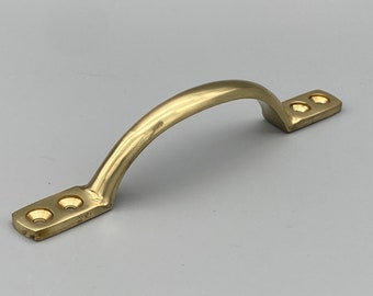 BRASS Door/Drawer/ Sash & Cabinet Handles - Solid Brass- 125mm (5'')