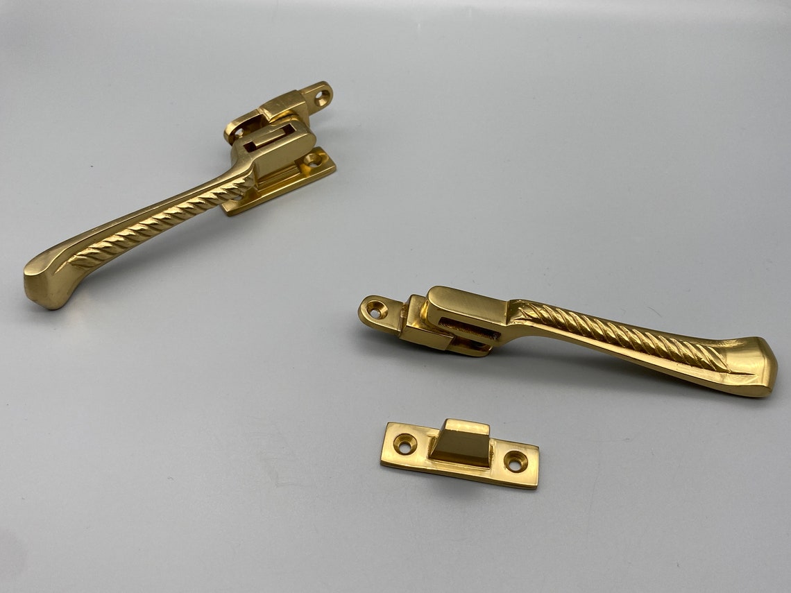 2x Sash Windows Handles/lock SOLID BRASS METAL High Etsy UK
