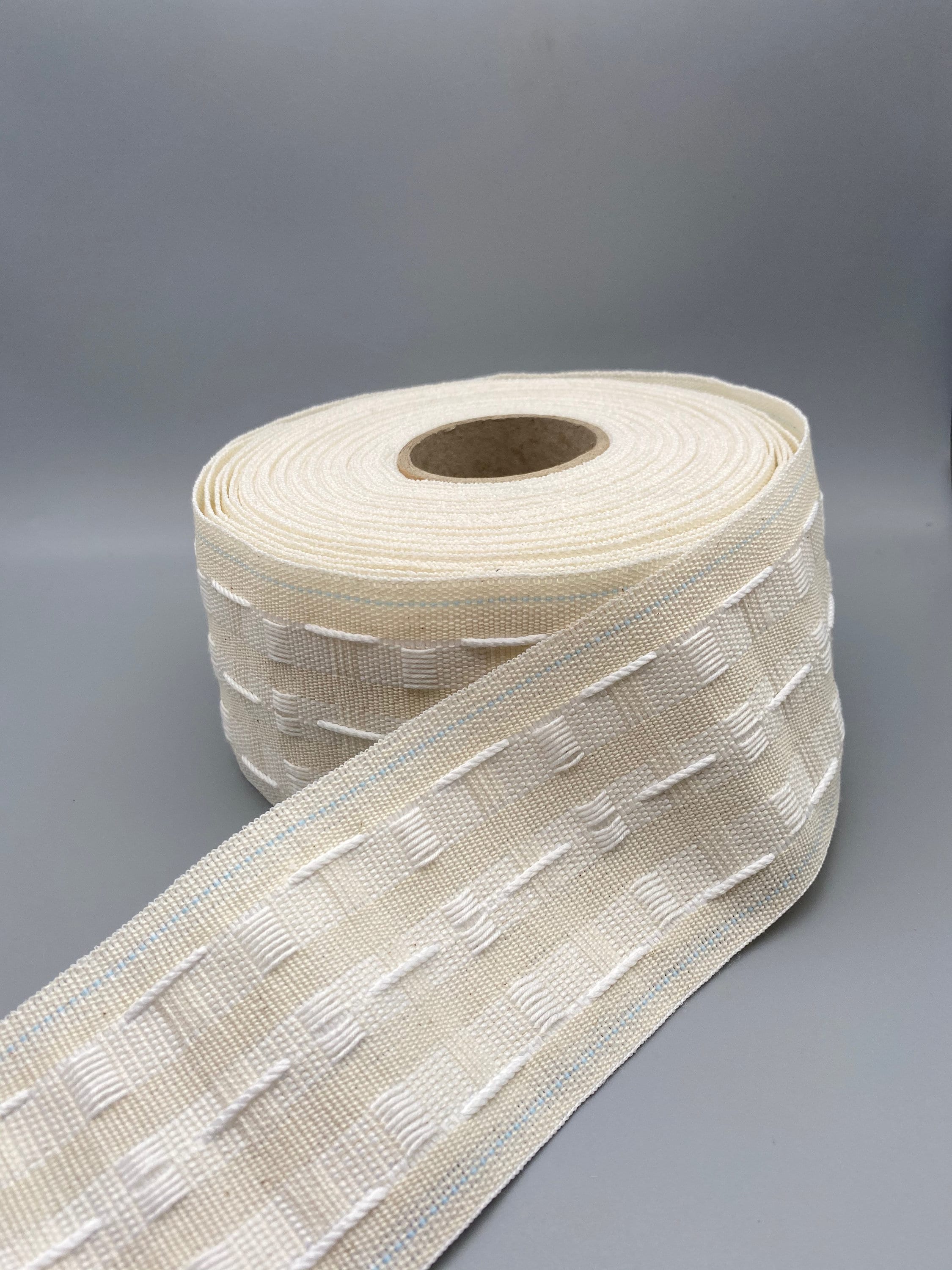 10meter X 75mm Cream Pencil Pleat Curtain Heading Tape With Guide Stitching  Lines Top Quality 