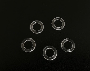 Clear 9mm Rings for Roman Blinds - Pack of 20,30,50,100 & 1,000 Rings - Roman Blinds Clear O Rings