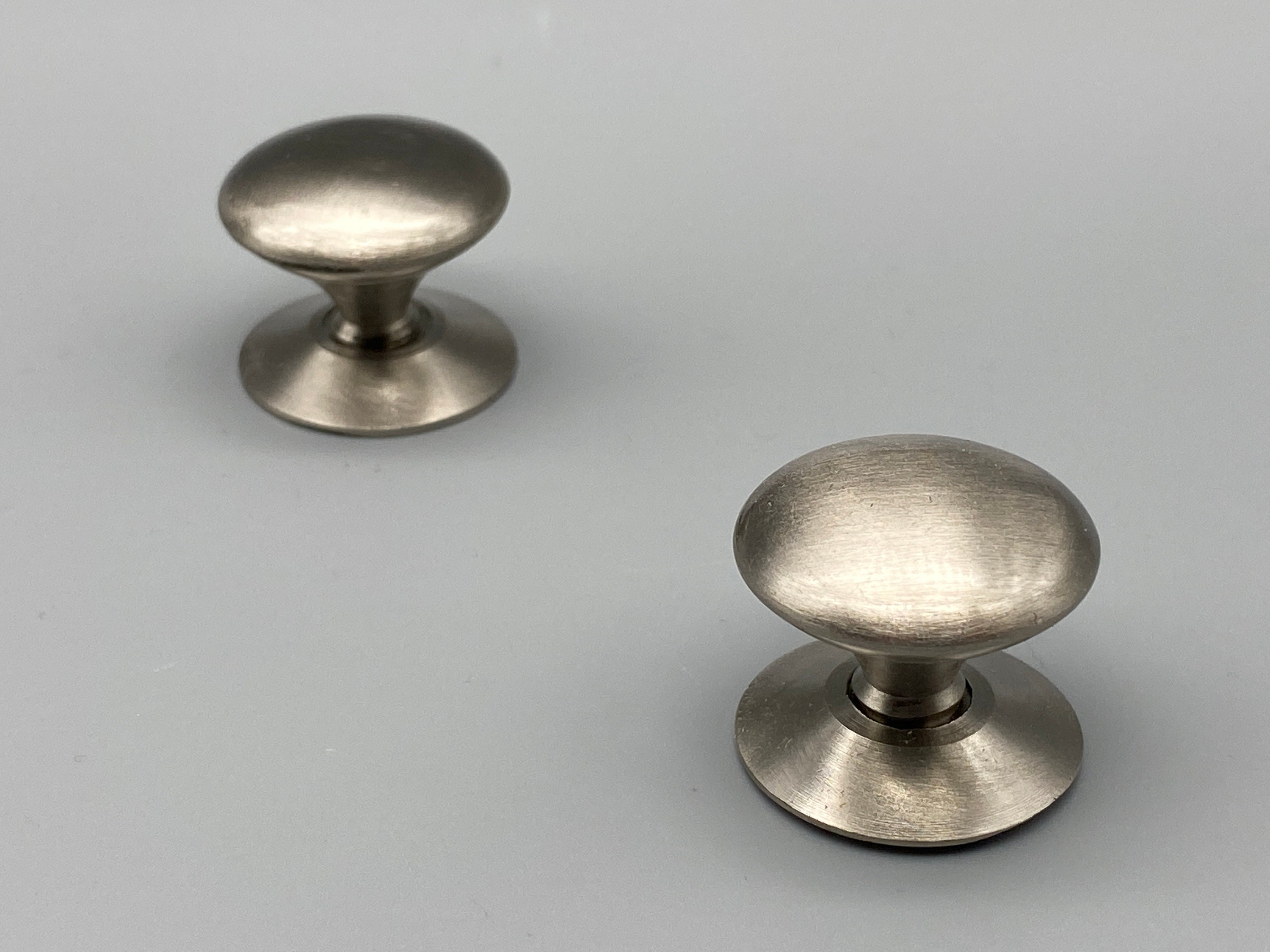 Satin Nickel Door Knobs Brushed Nickel Classic Style 38mm Etsy Canada