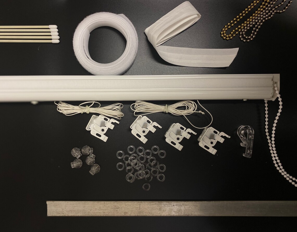 90cm Roman Blinds Heavy Duty Tracks Complete Kit Etsy