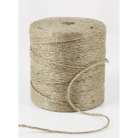 Jute Rope Bulk Roll Natural 2mm for Gift Wrapping Post Packaging Floral  Crafts Etc.. 500mtrs 