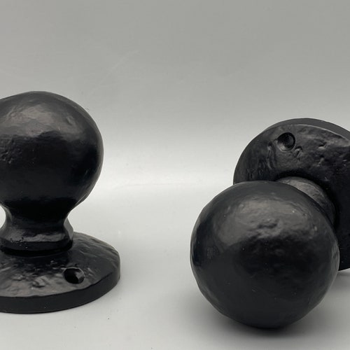 Antique Black Porcelain Knobs Etsy