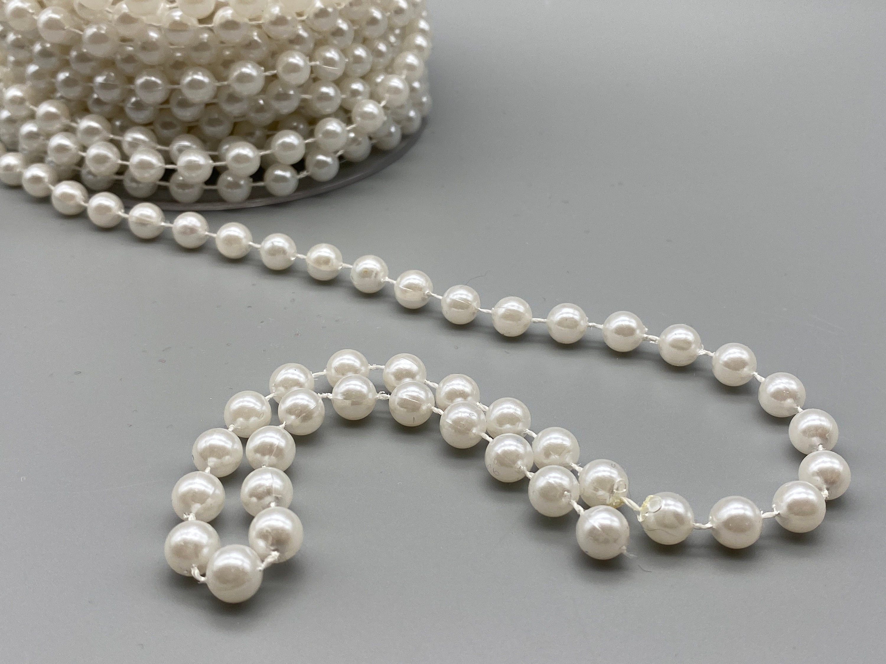 5meter X Ivory & White Pearl String Fashion Accessories Faux | Etsy UK