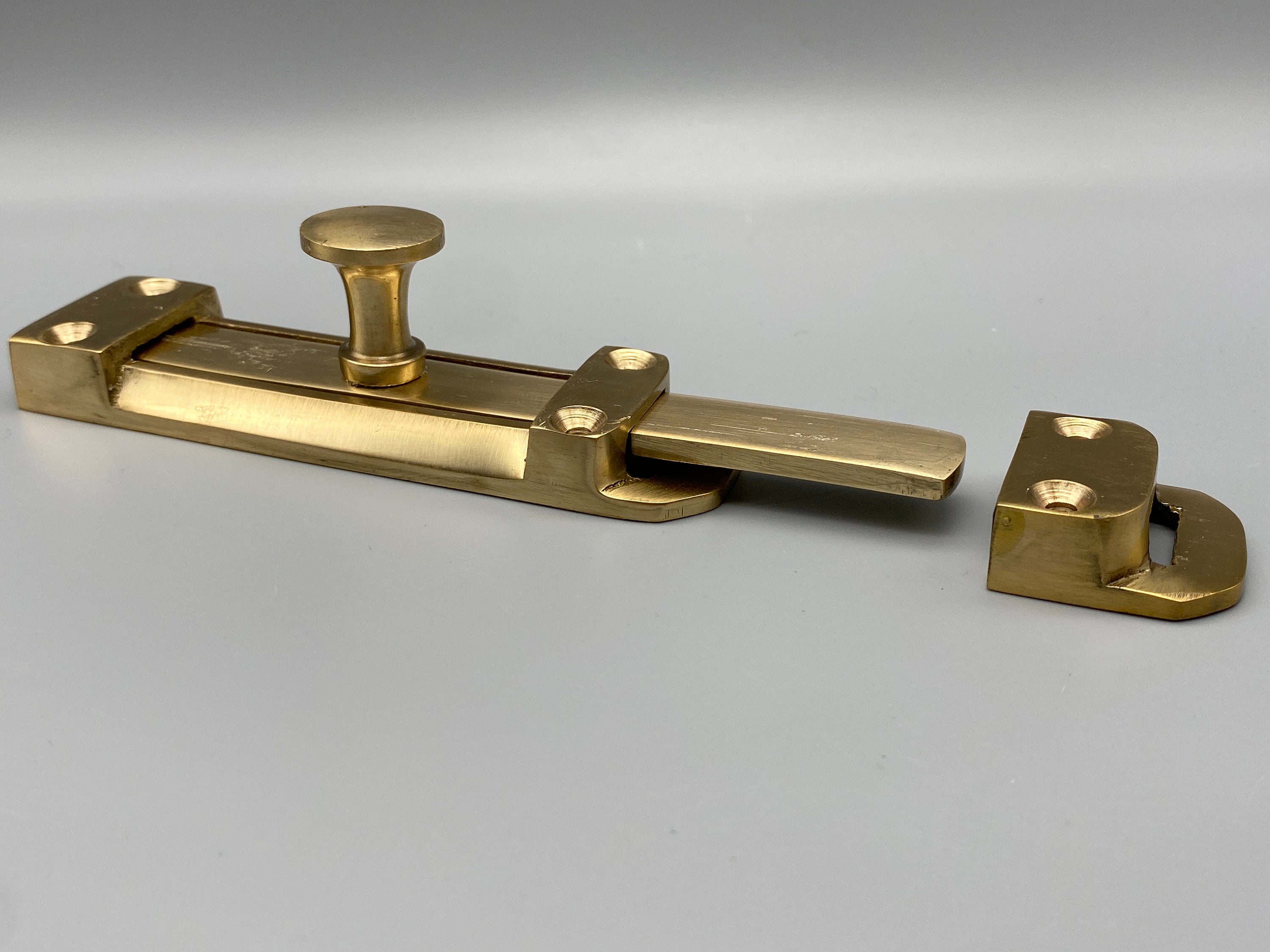 Solid Brass Tower Bolt 100mm High Quality Secure Door Etsy