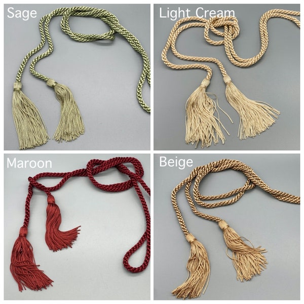 2x Lovely Tassel Cord Twisted - Glands de corde - Disponible en différentes couleurs - Pack de 2