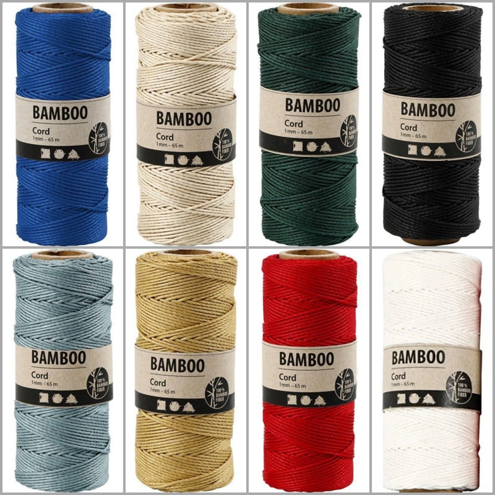 60 Meters X 1mm Natural Bamboo Cords for Crafts/arts/design Etsy UK