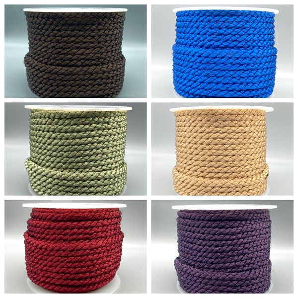 2meter x Crepe Cord Rayon 6mm (Cotton & Viscose) - Sold Per 2 Meter Continuously