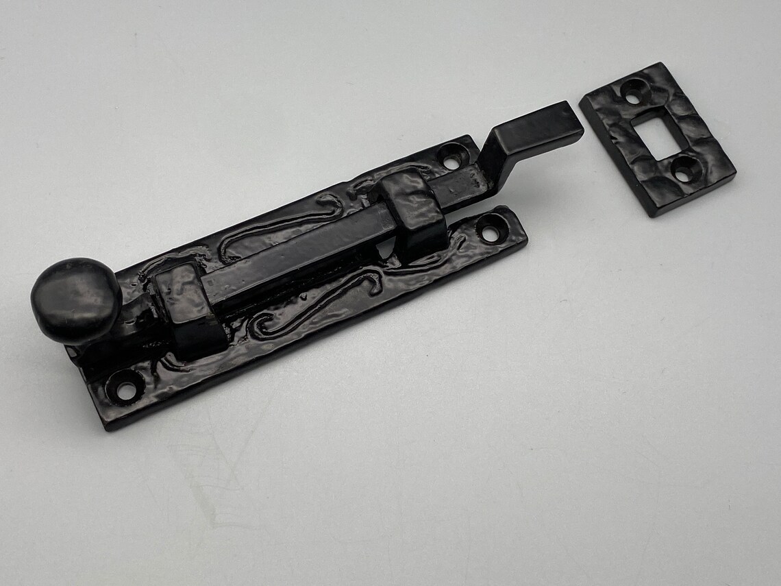 Antique Black DOOR BOLTS / Gate & Door Bolt Solid Antique Etsy