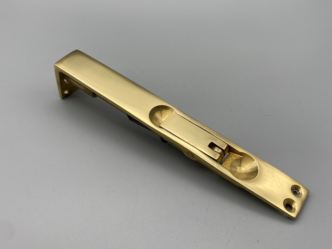 BRASS FLUSH BOLTS Solid Brass Door Bolts 150mm 6'' Etsy