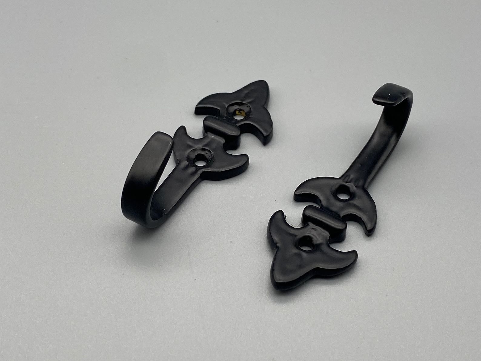 2x Classic CURTAIN Tie Back Hooks Chrome/matte Black Etsy UK