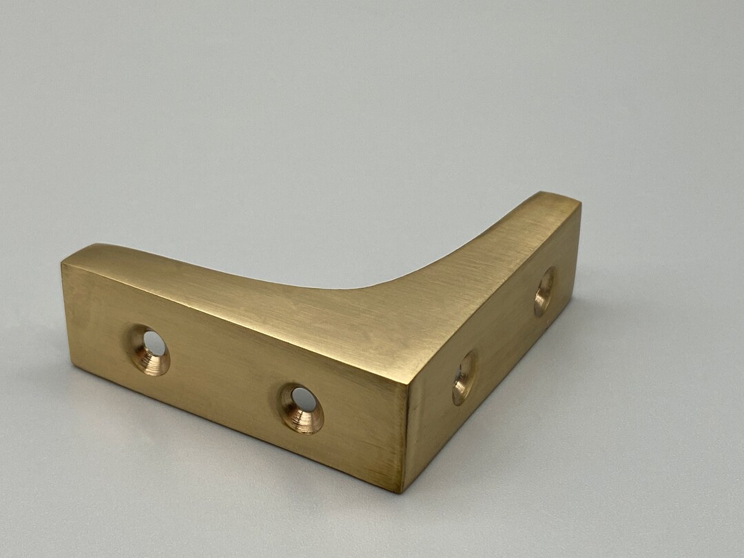Brass Corners 50mm Solid Brass Chest Corners With Matching