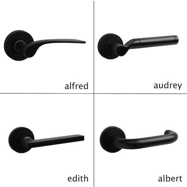 Designer Levers On Rose Door Handles - Available in Various Designs & Finishings
