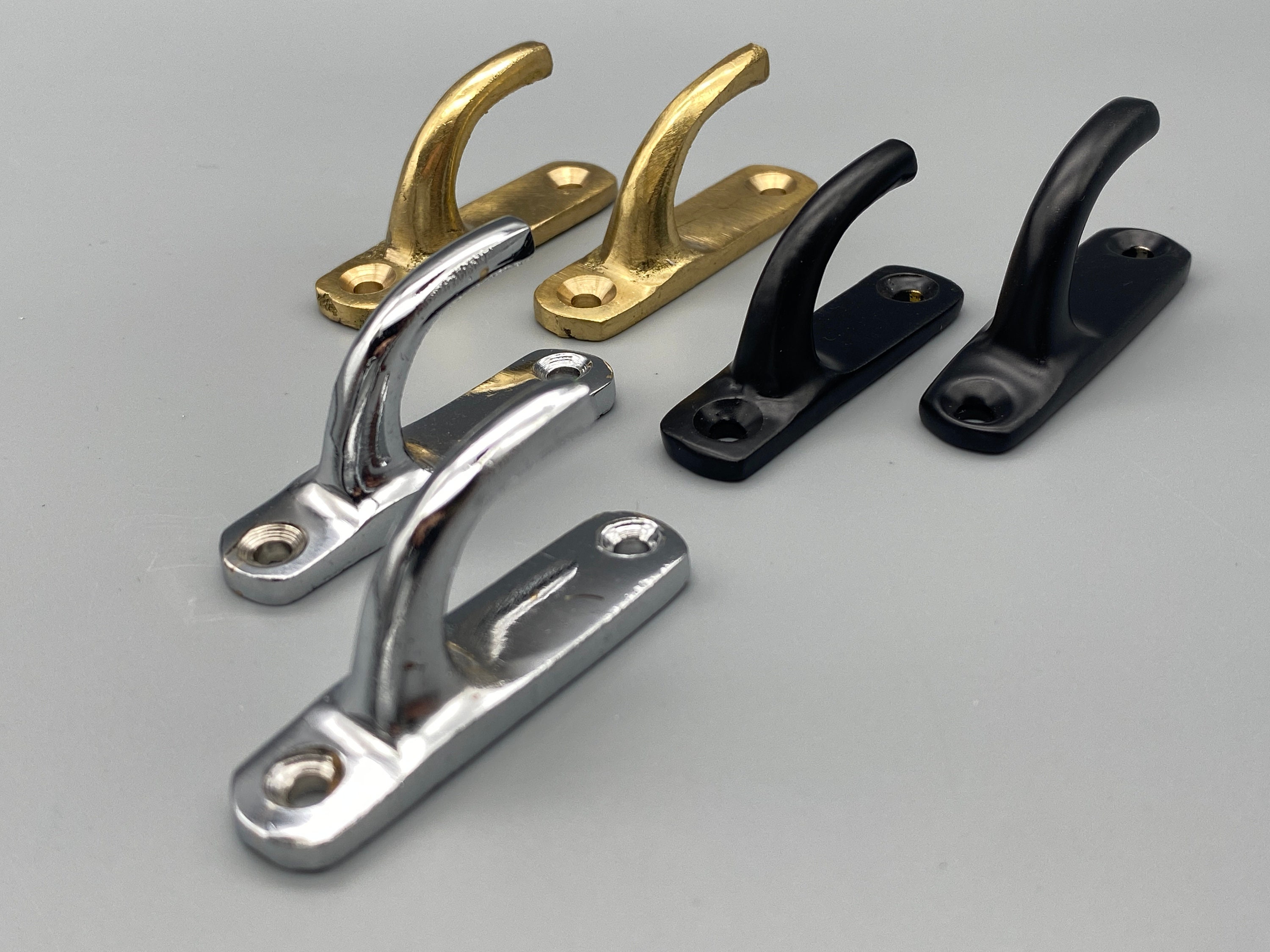 2x CONTEMPORARY CURTAIN Tie Back Hooks Metal Etsy UK