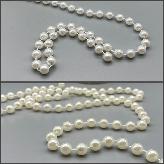 5meter X Ivory & White Pearl String Fashion Accessories Faux Pearl Strings  4mm/6mm/8mm 