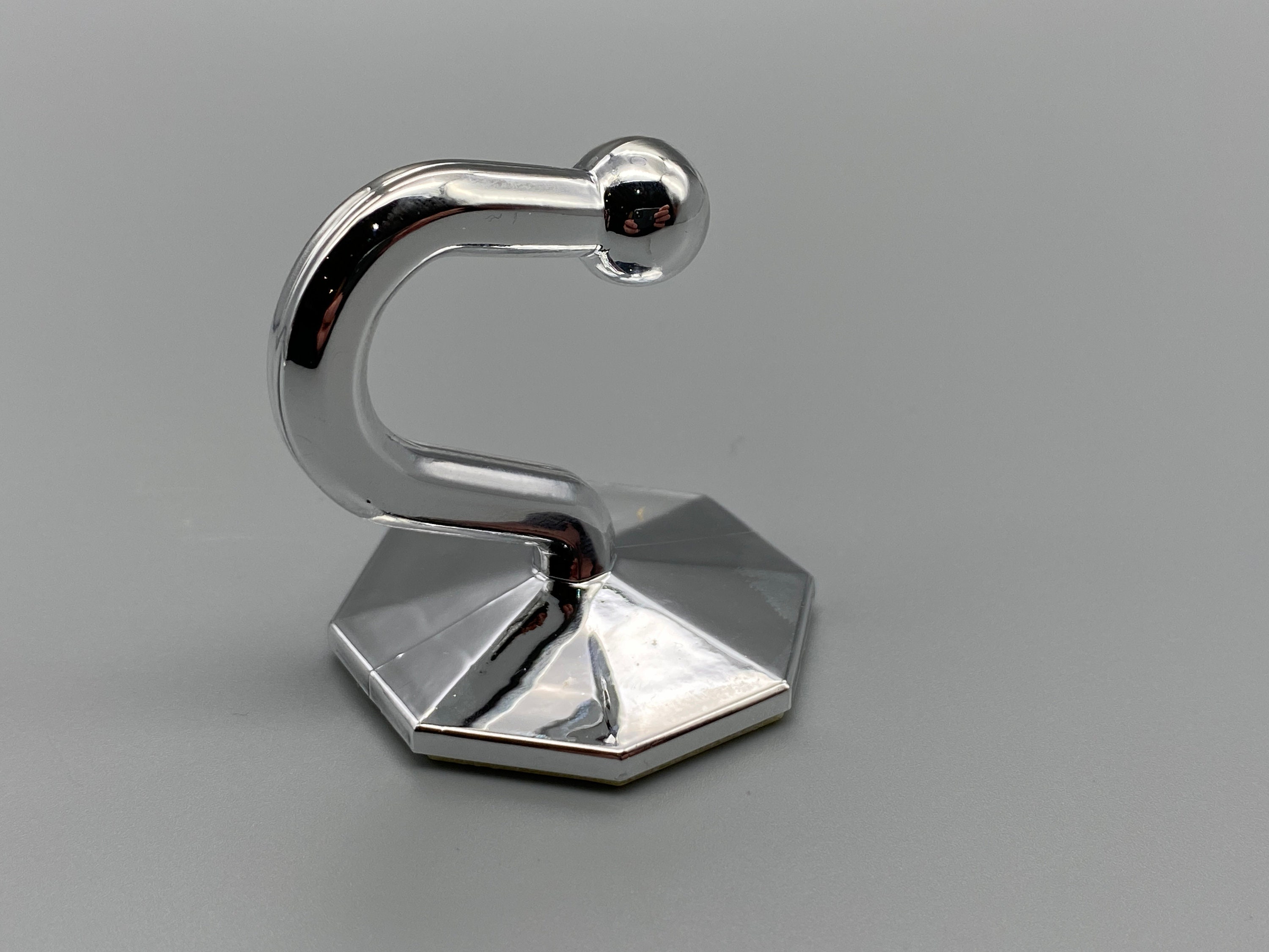 2x Chrome Stick on CURTAIN TIE BACKS Wall Hooks Plastic Etsy UK