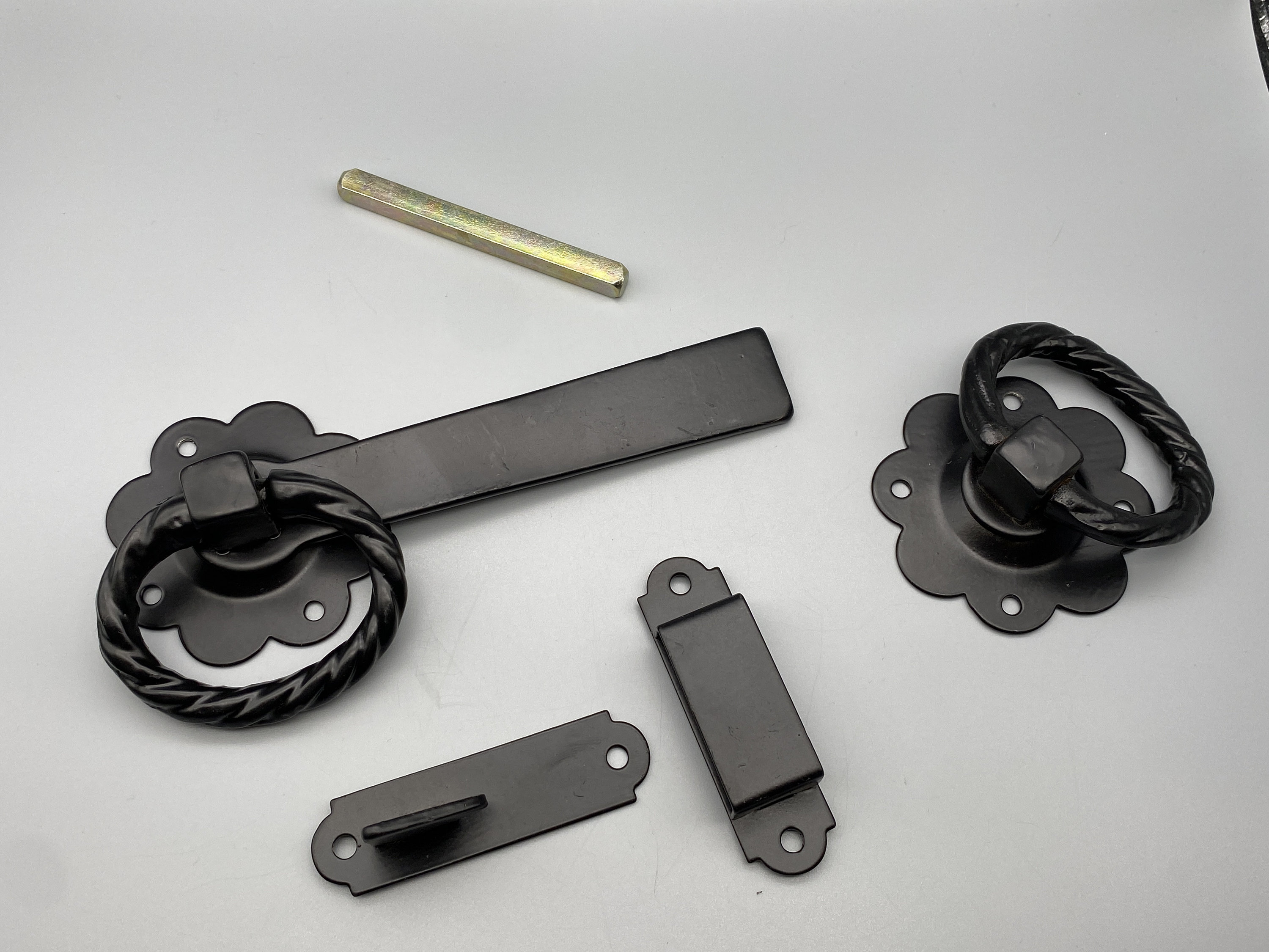 GATE LATCH RINGS Galvanised 150mm Black Coated Epoxy Etsy