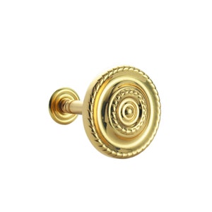 CLASSIC LARGE CURTAIN Tie Back Brass Plate - Wall Pin - Curtain Hold Back - Solid Brass / Gold / Chrome / Black