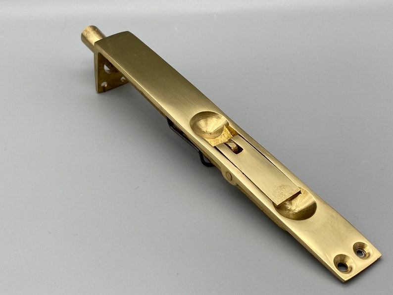 BRASS FLUSH BOLTS Solid Brass Door Bolts 150mm 6'' Etsy