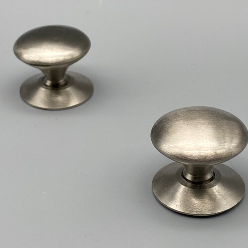 Satin Nickel Door Knobs Brushed Nickel Classic Style 38mm Etsy Canada