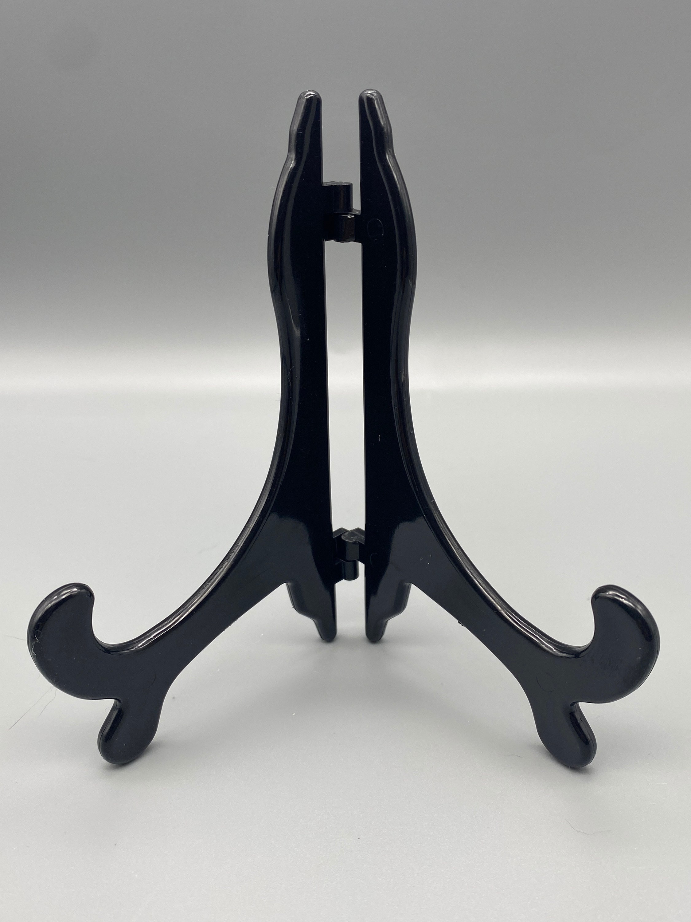 10x Classic Plate Stands Black Plastic to Fit Plates Sizes Etsy