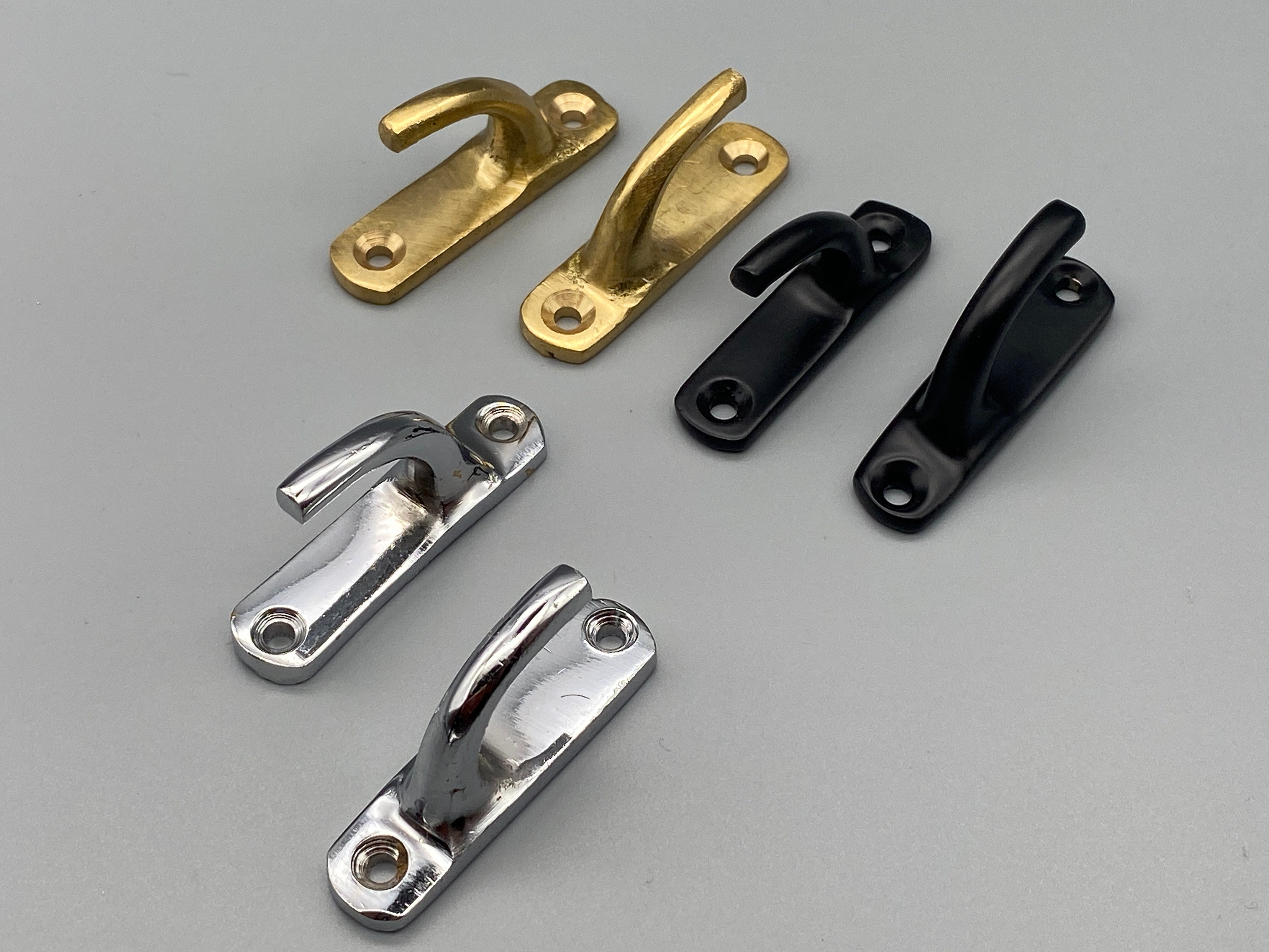 2x CONTEMPORARY CURTAIN Tie Back Hooks Metal Etsy UK