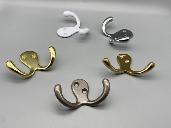 3x Twin Robe Hook High Quality Various Colours Pack of 3 Etsy