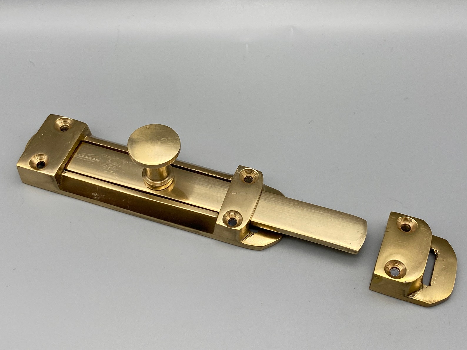 Solid Brass Tower Bolt 150mm High Quality Secure Door Etsy