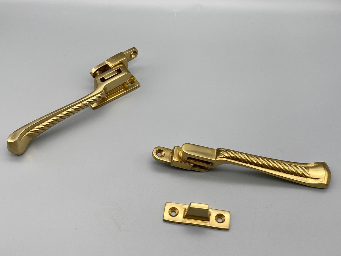 2x Sash Windows Handles/lock SOLID BRASS METAL High Etsy UK