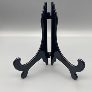 4x High Quality Black Plate Stands - To Fit Plates 75mm - 150mm