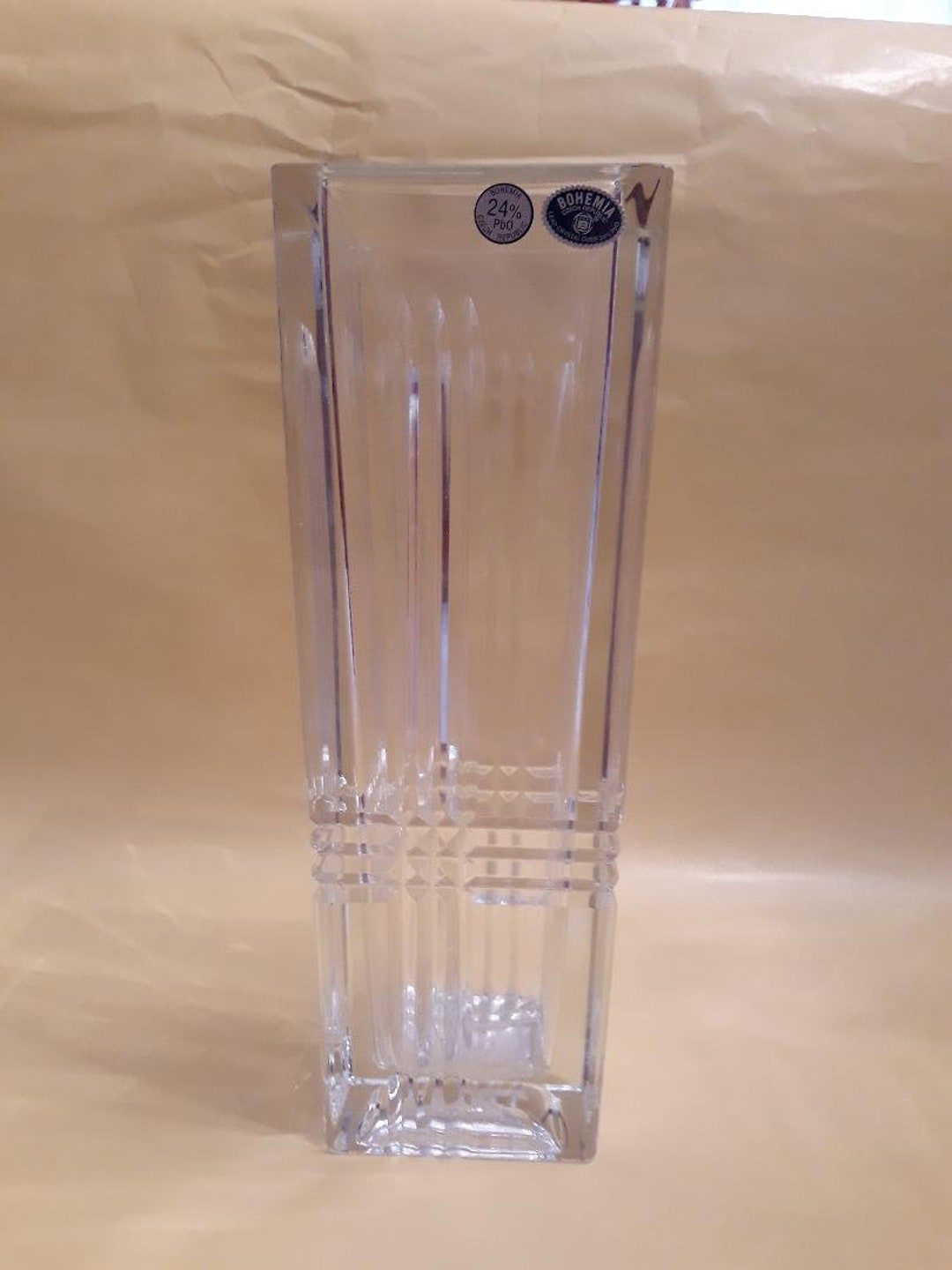 Bohemia 24 Lead Crystal Vase Etsy