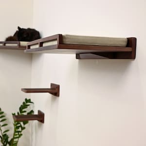 Cat Bed and Steps, Cat Shelves for wall, Сat platform, Cat Wall Shelf, Cat Wall Furniture, Cat Wall Bed, Cat Wall Steps, Cat Climbing Wall