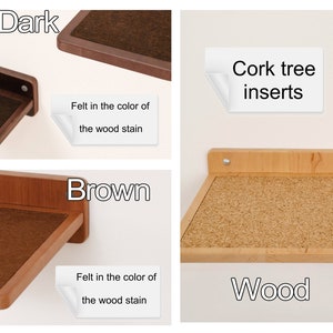 Natural Wood Cat Step with Jute: Wall Mounted Cat Furniture 画像 10