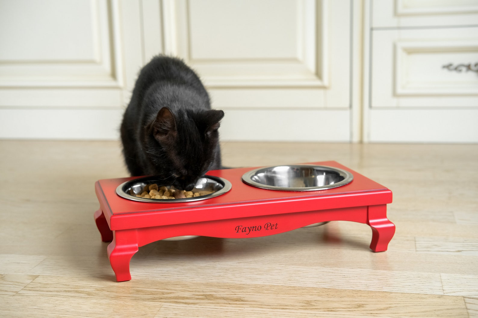 Premium design elevated cat feeder Raised cat feeding station Etsy