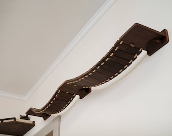 Cat Wall Bridge, Cat Wall Shelf, Cat Wall Furniture, Cat Play Furniture, Cat Wall Steps, Bridge for Cats, Cat Shelves, Cat Climbing Shelf