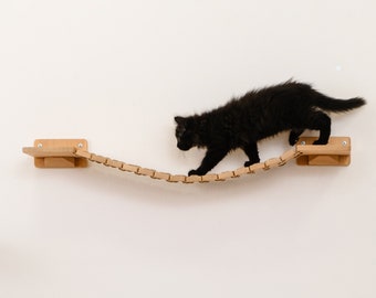 Cat Wall Bridge, Cat Wall Shelf, Cat Wall Furniture, Cat Play Furniture, Cat Wall Steps, Walking Сats, Cat Shelves, Cat Climbing Shelf