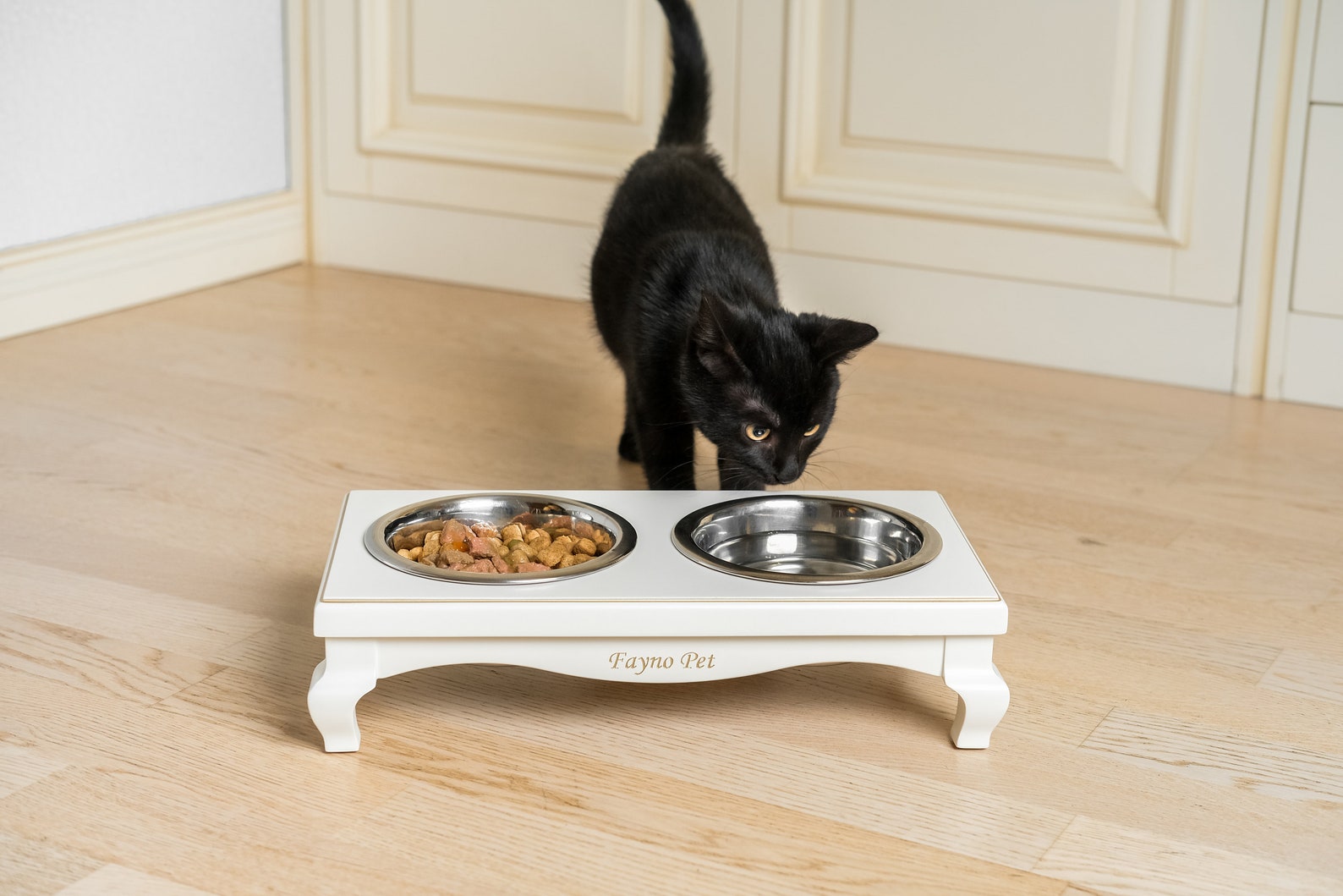 Premium design elevated cat feeder Raised cat feeding station Etsy