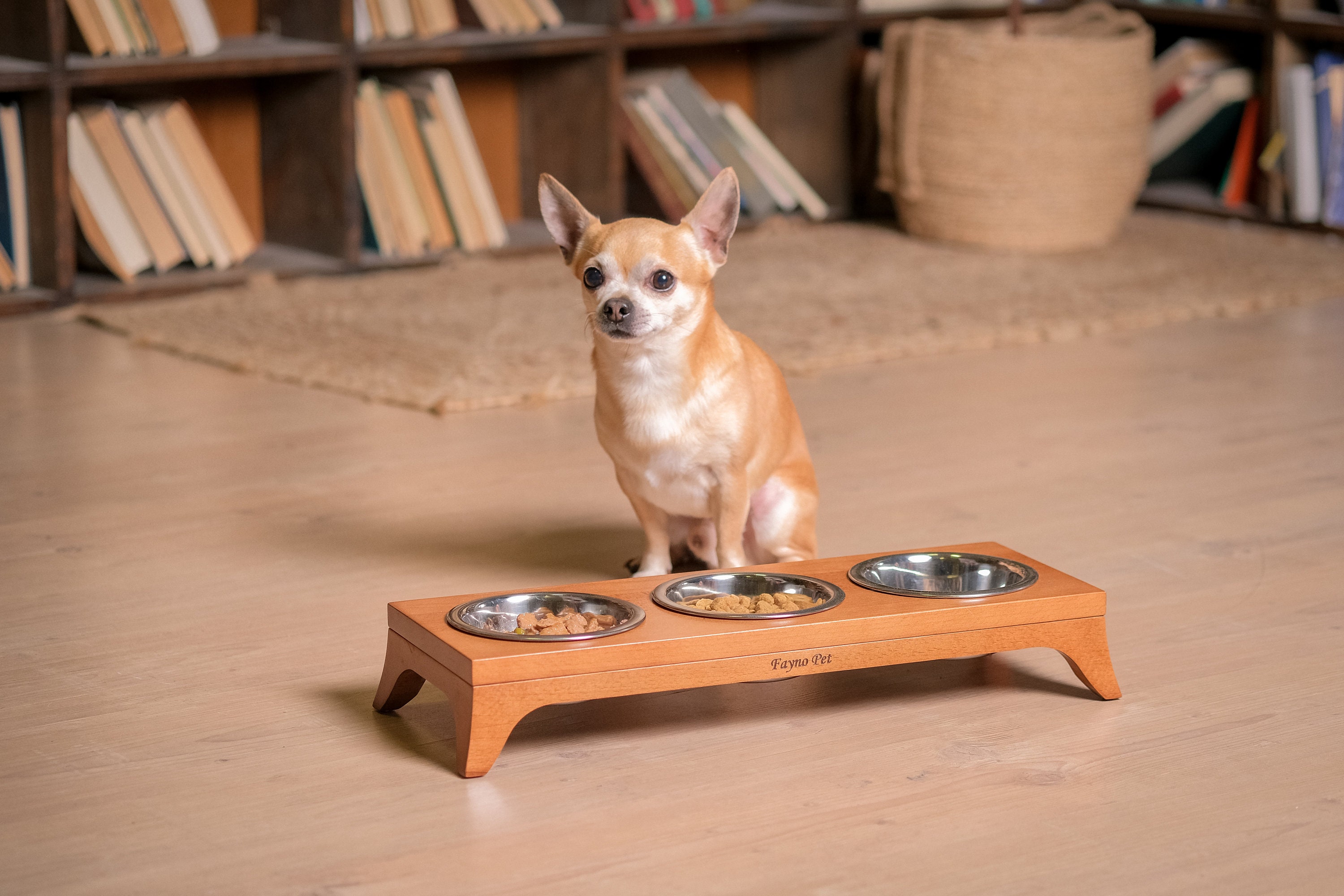 Erhöhter Dreischalen futter für Katzen und kleine Hunde Rot Etsy