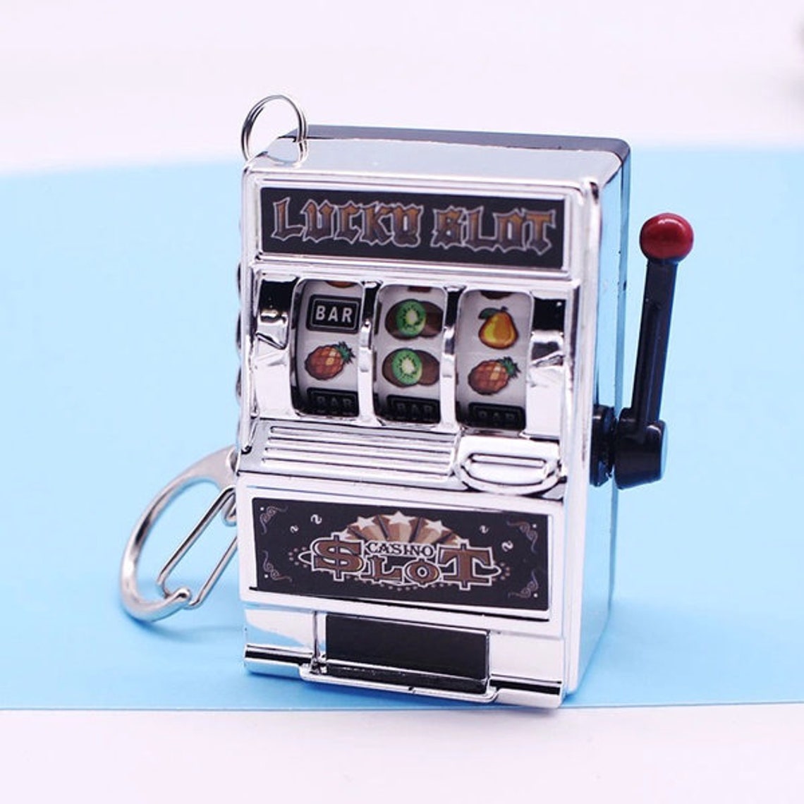 Mini hand-held slot machine toy | Etsy